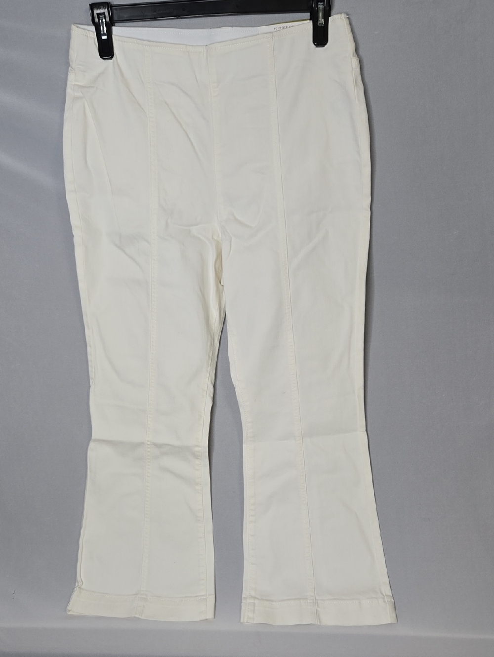 INC International Concepts Bright White Flare Crop High-Rise Pants 14 NWImperfec
